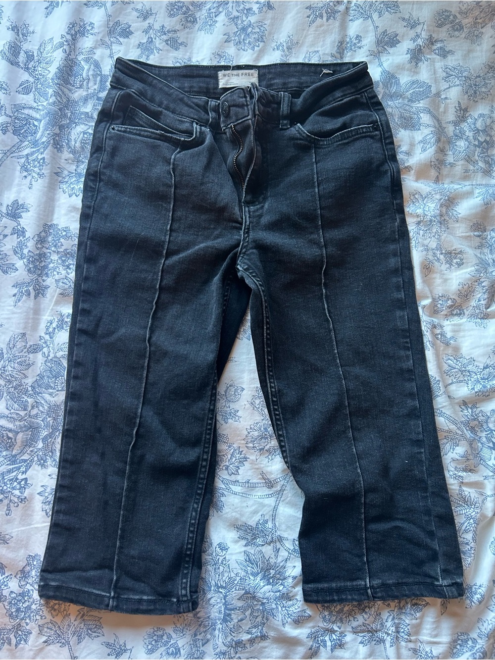 Free people capri flare jeans